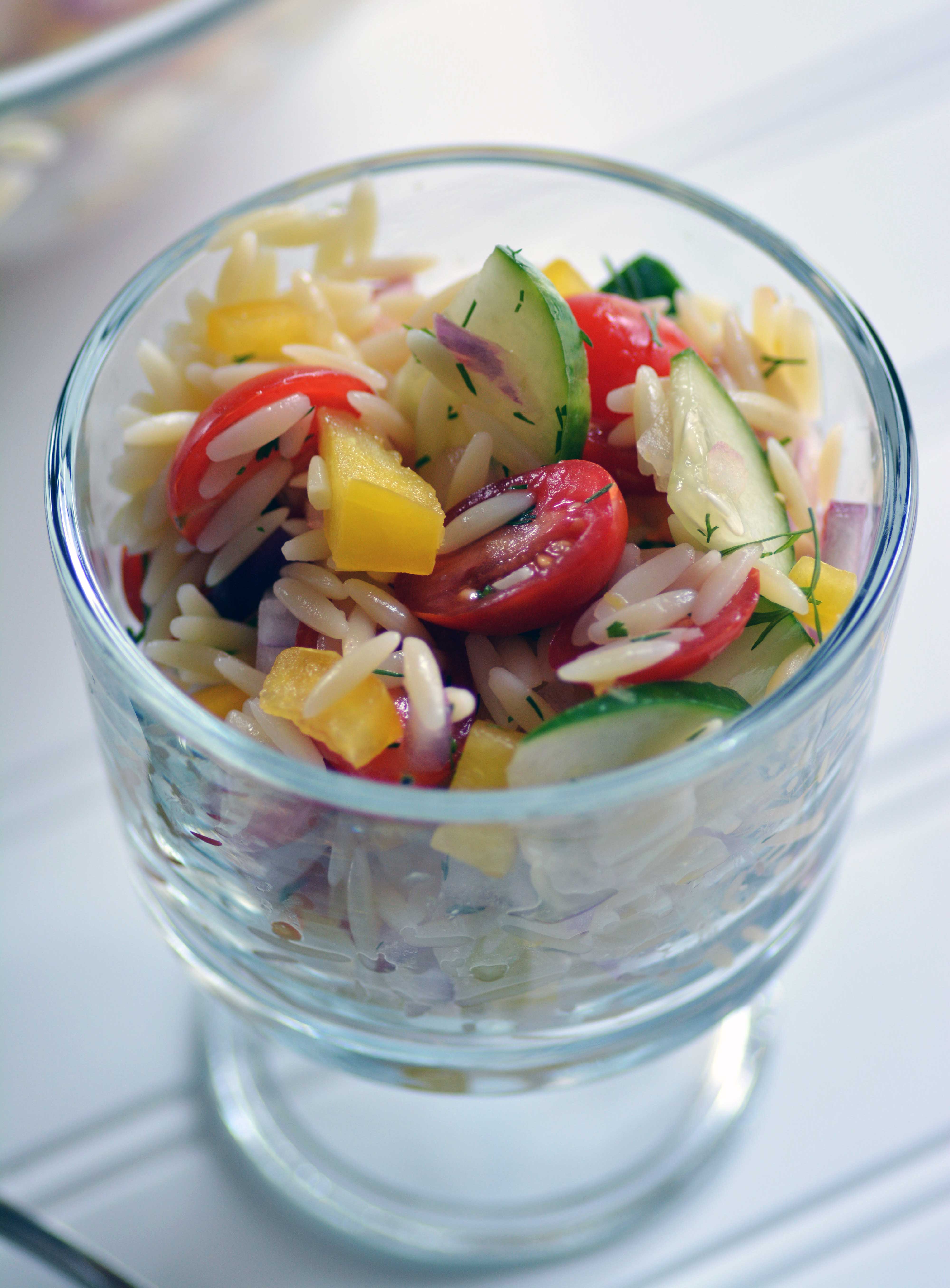 Lemon Dill Orzo Salad Stirlist